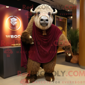Disfraz de mascota bisonte...