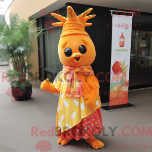 Orange Pineapple mascot...