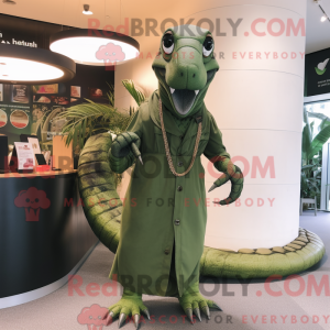 Oliven Titanoboa maskot...