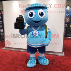 Sky Blue Camera mascot...