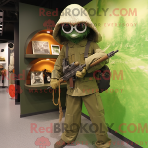 Sniper mascot costume...