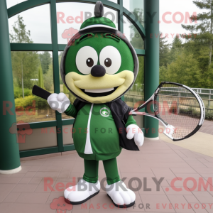 Forest Green Tennis Racket...