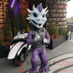 Lavendedrage-maskotdraktfig...