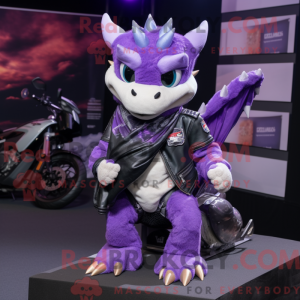 Lavendedrage-maskotdraktfig...