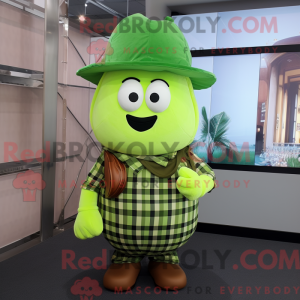 Lime Green Potato mascot...