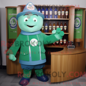 Blue Green Beer maskot...