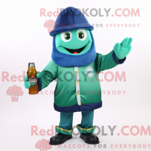 Blue Green Beer maskot...