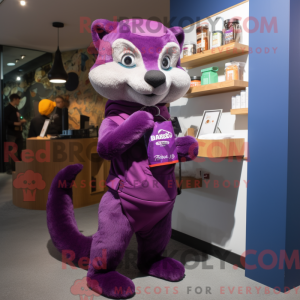 Purple Marten mascot...