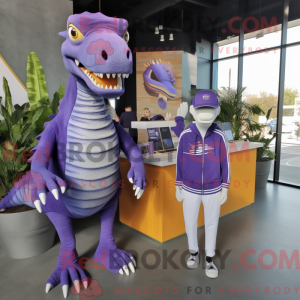 Lavendel Spinosaurus maskot...
