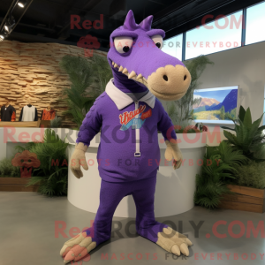 Lavender Spinosaurus mascot...