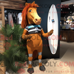 Rust Horse mascot costume...