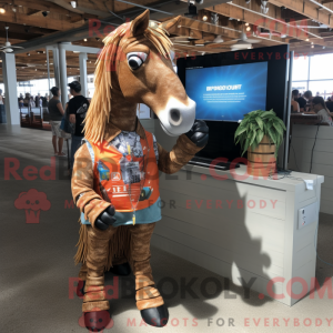 Rust Horse Maskottchen...