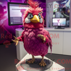 Magenta Quail mascot...