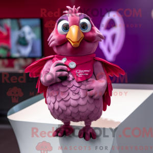Magenta Quail mascot...