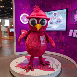 Magenta Quail mascot...