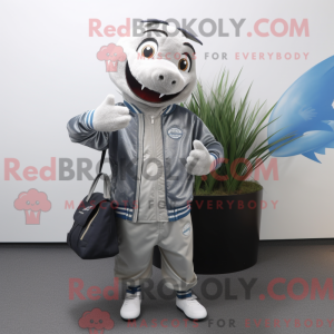 Silver Barracuda mascot...