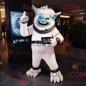 White Ogre mascot costume...