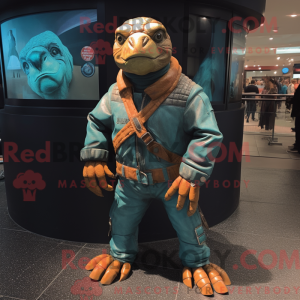 Havskildpadde maskot...