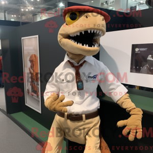 Beige Deinonychus mascot...