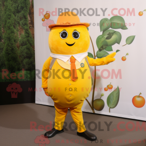 Yellow Apricot mascot...