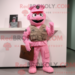 Roze mascottekostuum van...