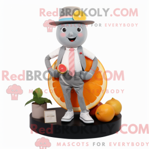 Gray Grapefruit mascot...