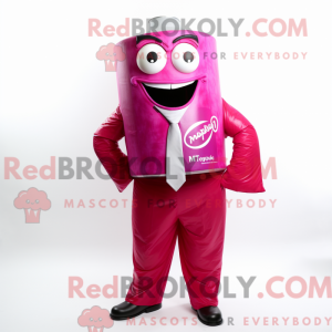 Magenta Soda Can maskot...