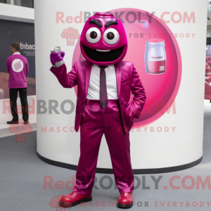 Magenta Soda Can mascot...