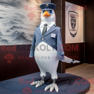 Navy Pigeon maskot kostume...