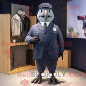 Navy Pigeon maskot kostume...