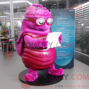 Máscara de gelo magenta...