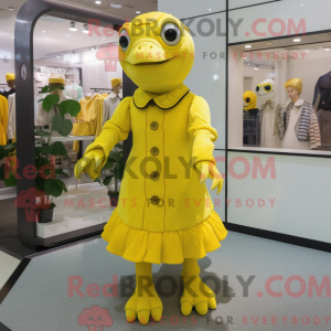 Citrongul havskildpadde...