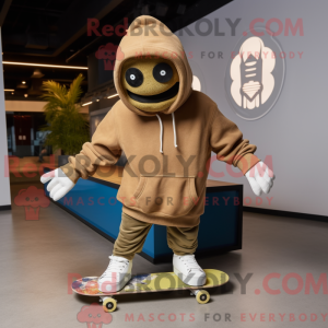 Tan Skateboard mascot...