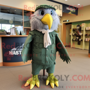Green Haast S Eagle mascot...