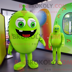 Postava maskota Lime Green...
