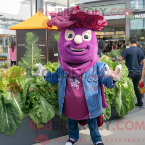 Magenta Caesar Salad maskot...