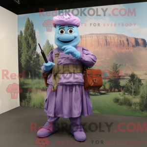 Lavender Commando mascot...