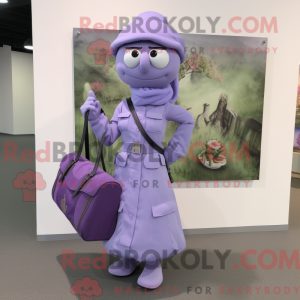 Lavender Commando mascot...