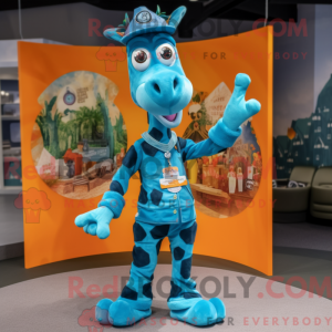 Figura de máscara de girafa...