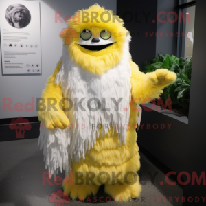Lemon Yellow Yeti mascot...
