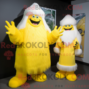 Lemon Yellow Yeti mascot...