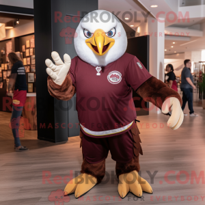 Maroon Bald Eagle mascot...