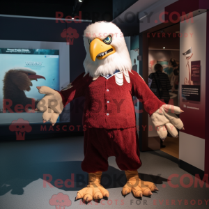 Maroon Bald Eagle mascot...