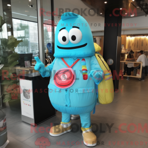 Cyan Ramen mascot costume...