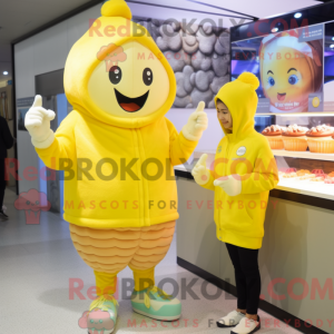 Lemon Yellow Cupcake mascot...