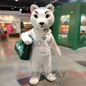 White Puma mascot costume...