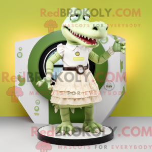 Cream Crocodile mascot...