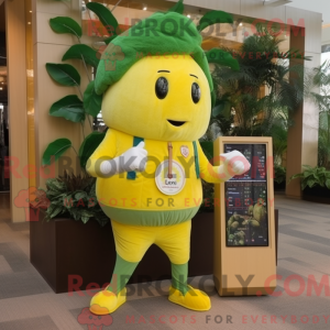 Lemon Yellow Spinach mascot...