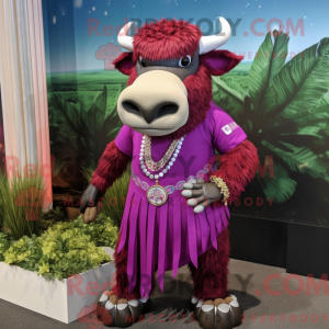 Magenta Buffalo mascot...