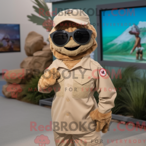 Tan Cod Maskottchen Kostüm...
